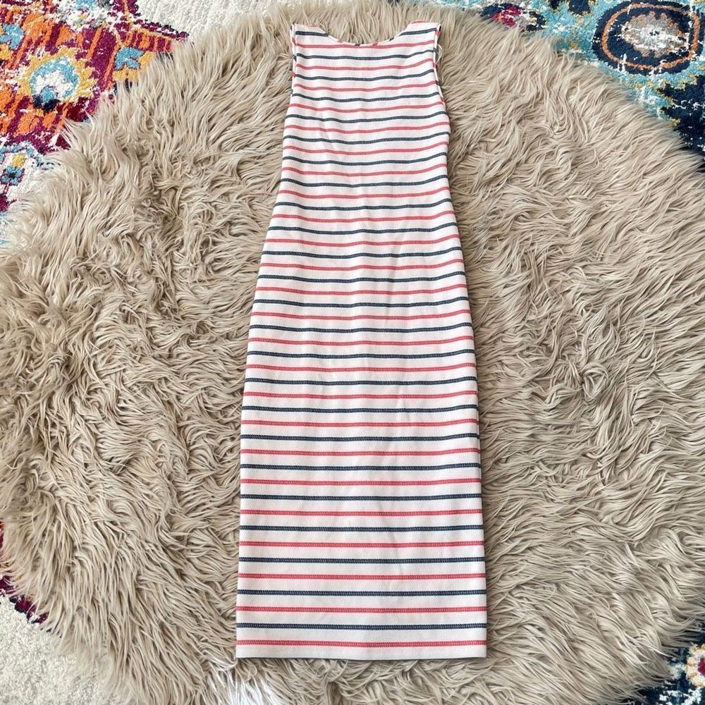 Zara red white and blue dress XS